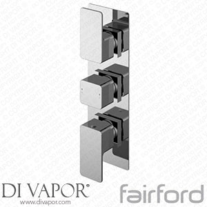 Fairford 14122783 Una Grace Chrome Square Concealed Triple Shower Valve with Diverter Spare Parts