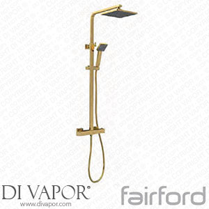 Fairford 14122810 Una Pro Square Head Shower Valve with Rail Kit Spare Parts