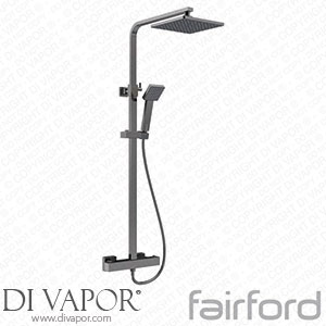 Fairford 14122811 Una Grace Brushed Gun Metal 2 Outlet Exposed Shower Kit Spare Parts