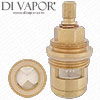 HUANRI 3/4" Ceramic Disc Tap Cartridge (1/4 Turn, Clockwise Open) - 56mm Height - 24 Spline