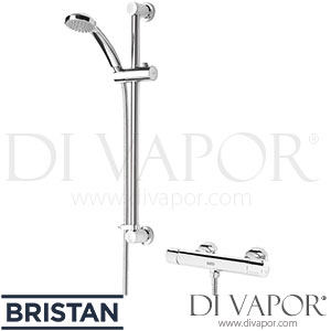 Bristan FZ SHXSMCTFF C Frenzy Contemporary Cool Touch Bar Mixer Shower And Kit Spare Parts