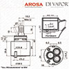 Franke Arosa 40mm Tap Cartridge Mechanism Replacement (133.0069.392) 1229R Compatible Cartridge