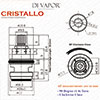 Franke Cristallo SP3794-C Kitchen Tap Valve Cartridge - 133.0358.055 Compatible Cartridge