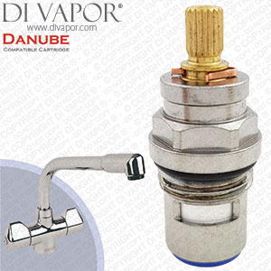 Franke Danube 3819R-C Tap Valve Cartridge (133.0358.057) - 18 Teeth Spline - Cold Side Compatible Cartridge