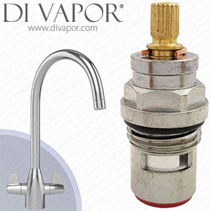 Franke Davos J M4720 Kitchen Tap Valve Cartridge 18 Spline (133.0069.407 / 133.0440.319) - R9742P.1760H Compatible Hot Cartridge (Pre 2007)