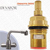 Franke Diskette 3000 Kitchen Tap Valve Cartridge - 133.0437.892 / 171.660 - Compatible Hot Insert