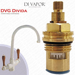 Franke DVG Divida Kitchen Tap Valve Cartridge - 52mm Height, 20 Teeth Spline - Cold Side Compatible 