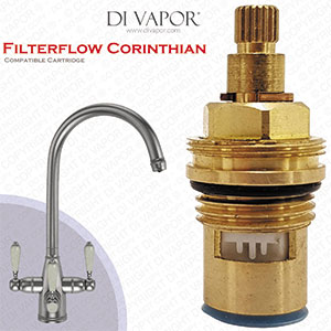 Franke Filterflow Corinthian SP3984-C Kitchen Tap Valve Cartridge (133.0358.192) - 52mm Height, 20 T