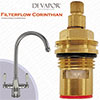 Franke Filterflow Corinthian SP3984-H Kitchen Tap Valve Cartridge (133.0358.191) - 52mm Height, 20 T