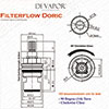 Franke Filterflow Doric Cold Tap Valve (133.0069.364) - 1/2
