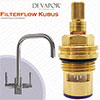 Franke Filterflow Kubus Cold Tap Valve (133.0069.364) - 1/2" On/Off Ceramic Disc Cartridge S1022 / 133.0438.152 Compatible Cartridge