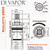 Franke Kuglette 2000 Kitchen Tap Valve Cartridge (133.0437.892) - Hot Side Compatible Cartridge