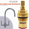 Franke Filterflow Olympus Hot Valve (133.0069.365) 1427R-H - 1/2" On/Off Insert Gland - S1022 / 133.0438.154 Compatible Cartridge