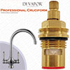 Franke Professional Cruciform Hot Tap Valve Cartridge -20 Teeth Spline - 133.0440.351 Compatible Cartridge