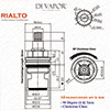 Franke Rialto SP3819-C / 1212R-C / 3819R-C Cold Kitchen Tap Valve - 20 Teeth Spline - 133.0440.351, 