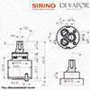 Franke Sirino 1202R 35mm Single Lever Kitchen Tap Cartridge - SP1202 / 133.0056.079 Compatible Ceram