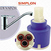 Franke Simplon 40mm Ceramic Tap Cartridge (133.0069.392) / 1229R Compatible Cartridge