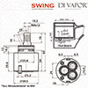 Franke Swing Spray 40mm Single Lever Ceramic Kitchen Tap Cartridge - 133.0069.392 / 888.009.000 Comp
