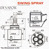 Franke Swing Spray (New Version) 40mm Single Lever Cartridge Replacement - 133.0171.286 Compatible C