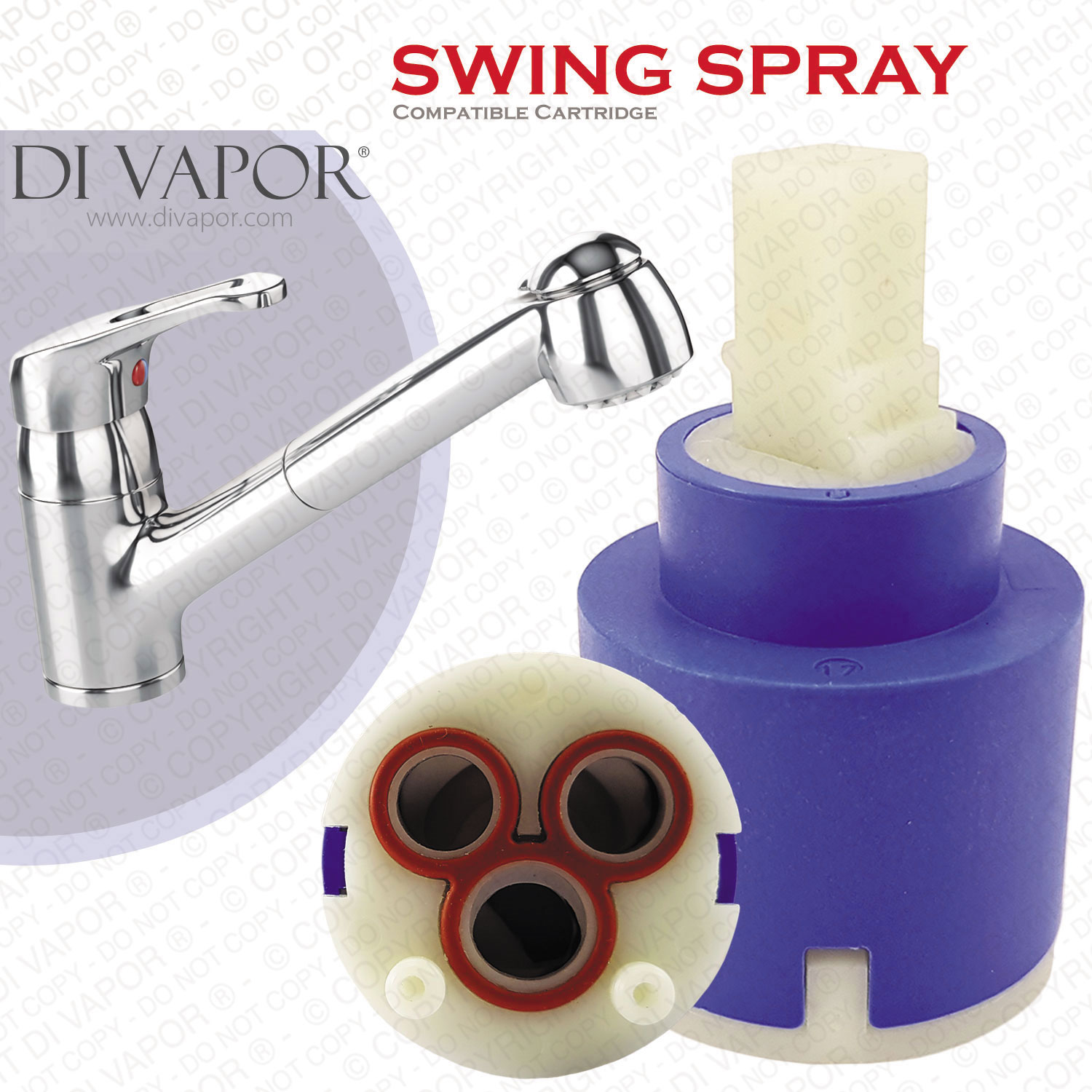 Franke Swing Spray (New Version) 40mm Single Lever Cartridge Replacement - 133.0171.286 Compatible C