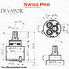 Franke Swiss Pro 35mm Single Lever Kitchen Tap Cartridge - 133.0069.360 / 133.0056.079 Compatible Ce