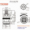 Franke Ticino SP3794-C / 3308R-C Cold Tap Valve Cartridge - 133.0358.055 / 133.0150.219 Compatible K