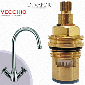 Franke Vecchio SP3819-C / 1212R-C / 3819R-C Cold Kitchen Tap Valve - 20 Teeth Spline - 133.0440.351, 133.0069.959 & 133.0358.057 Compatible Cartridge