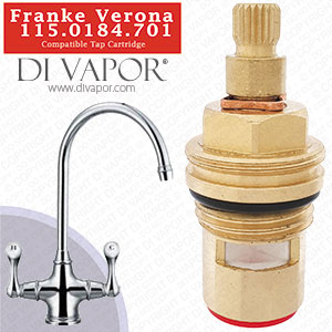 Franke Verona SP3819-H / 1212R-H / 3819R-H Hot Kitchen Tap Valve - 20 Teeth Spline - 133.0440.352, 133.0069.960 & 133.0358.056 Compatible Cartridge