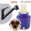Franke Zeta 40mm Single Lever Ceramic Disc Tap Cartridge (133.0069.392) / 1229R Compatible Cartridge