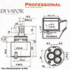 Franke Professional 40mm Ceramic Disc Tap Top Lever Cartridge (133.0069.392) / 1229R Compatible Cart