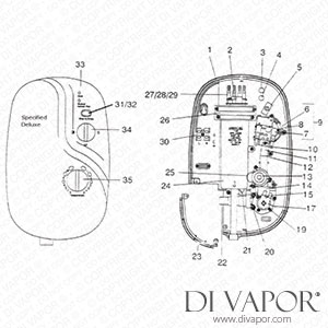 Galaxy Specified Deluxe Electric Shower Spare Parts