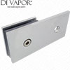Straight Copper Wall to Glass Bracket GCB107 Clamp for Shower or Balustrade