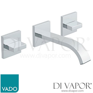 VADO GEO-109-C/P GEO 3 Hole Basin Mixer Wall Mounted