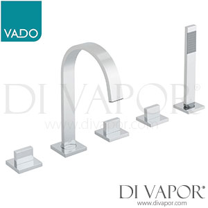 VADO GEO-135-3/4-C/P GEO 5 Hole Bath Shower Mixer Deck Mounted Spare Parts