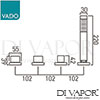 /VADO GEO-135NS-34-CP Mixer Spare Parts Diagram