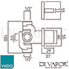 VADO GEO-1442-CP Spare Parts Diagram