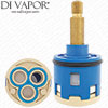 66mm 3-Way Diverter Cartridge 33mm Barrel Diameter with 28mm Spindle - 20 Spline