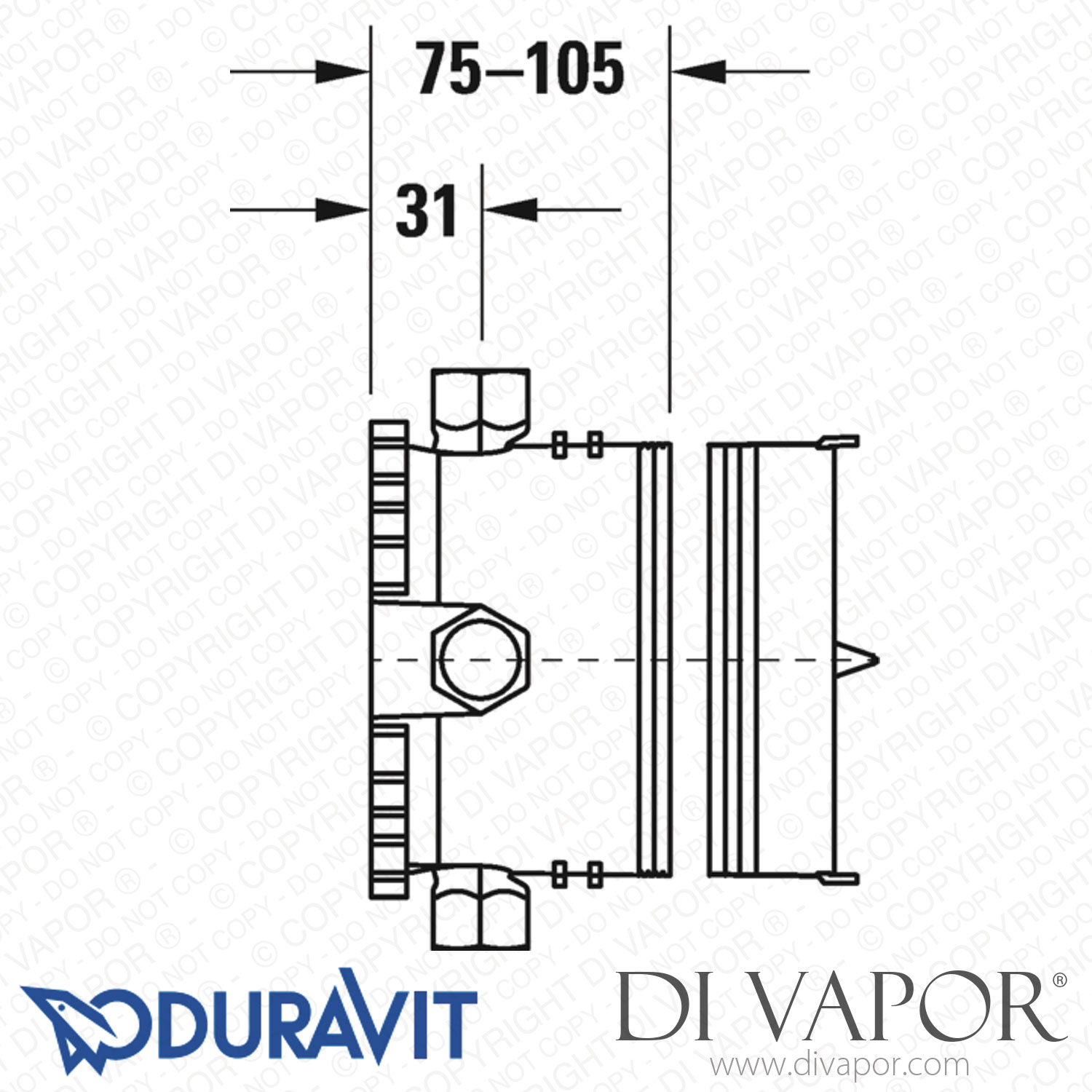 Duravit Faucet Accessories Bluebox? 12,7 Mm (1/2) (Gk0900000) Spare Parts