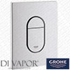 Grohe 38844SH0 Dual Flush WC Toilet Wall Plate - Alpine White Finish