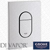 Grohe 38844SH0 Dual Flush WC Toilet Wall Plate - Chrome Finish