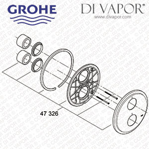 Grohe Atrio 47326000 Cover Plate with Shrouds