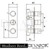 Hudson Reed GRA3211 Grace Shower Valve Spare Parts Diagram