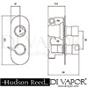 Hudson Reed GRA3407 Grace Shower Valve Spare Parts Diagram