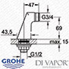 Grohe 12030000 Standing Attachment