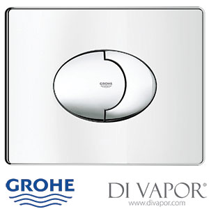 thumbnail image 2 of GROHE Skate WC Flush Plate - Alpine White Push Plate For Toilet With Eco Joy Technology 2 of 11