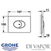GROHE 38506000 Toilet Flush Plate