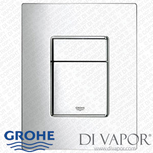 GROHE 38732000 Flush Plate - Skate Cosmopolitan Dual Flush Vertical WC Wall Plate