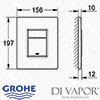GROHE 38732000 Toilet Flusher Plate