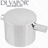 Round Temperature Control Handle - 20 Spline - GS6675