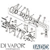 Jado H2037AA Mixer Spare Tech Diagram